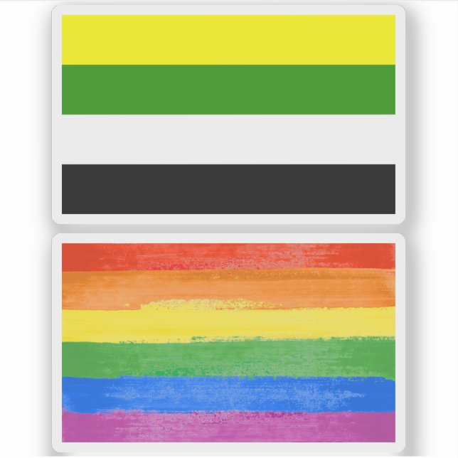 Skoliosexueller Stolz Aufkleber (Vorderseite)
