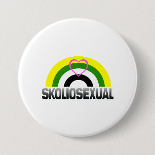 Skoliosexueller Stolz Button