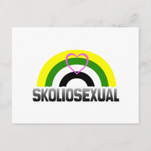 Skoliosexueller Stolz Postkarte
