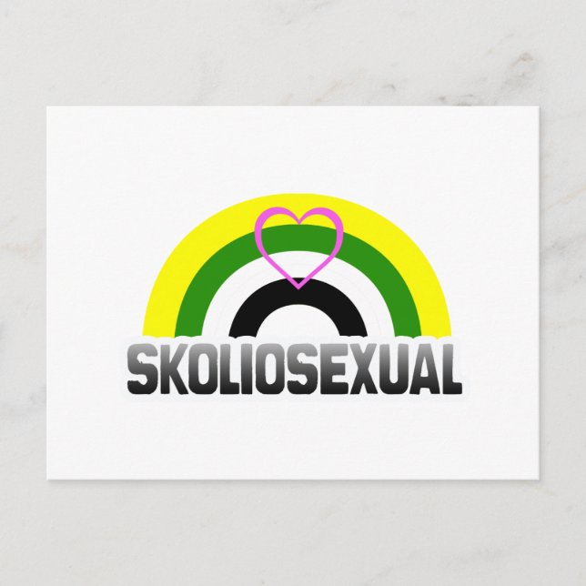 Skoliosexueller Stolz Postkarte (Vorderseite)