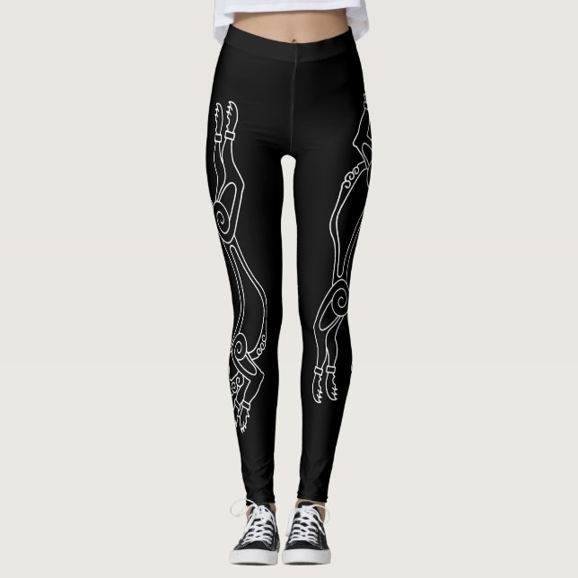 Skoll Hati Leggings Heathen Norse Ragnarok Viking (Vorderseite)