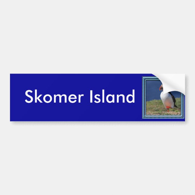 Skomer Insel-Papageientaucher Autoaufkleber (Vorne)