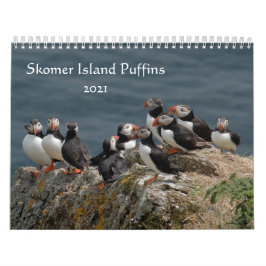 Skomer Island Puffins 2021 Wales Kalender