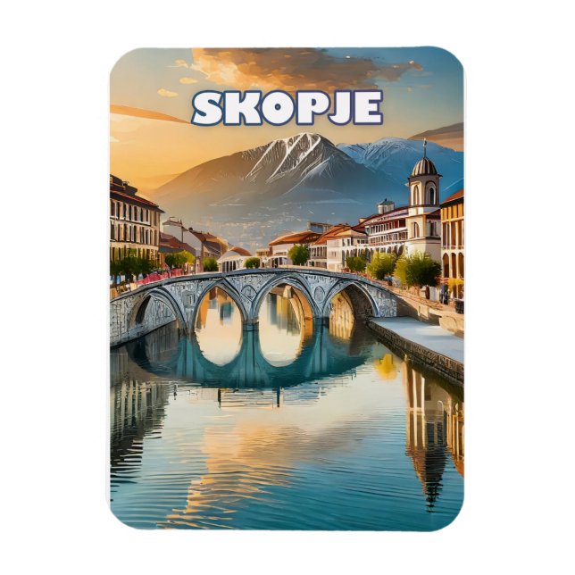 Skopje, das vibrierende Herz Nordmazedoniens Magnet (Vertikal)