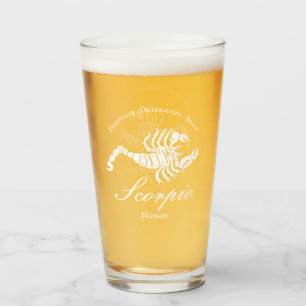 Skorpio Astrologie Zodiac Persönlichkeit Schwarz C Glas