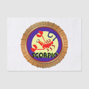 Skorpio Cartoon Zodiac Astrologie Design Seidenpapier