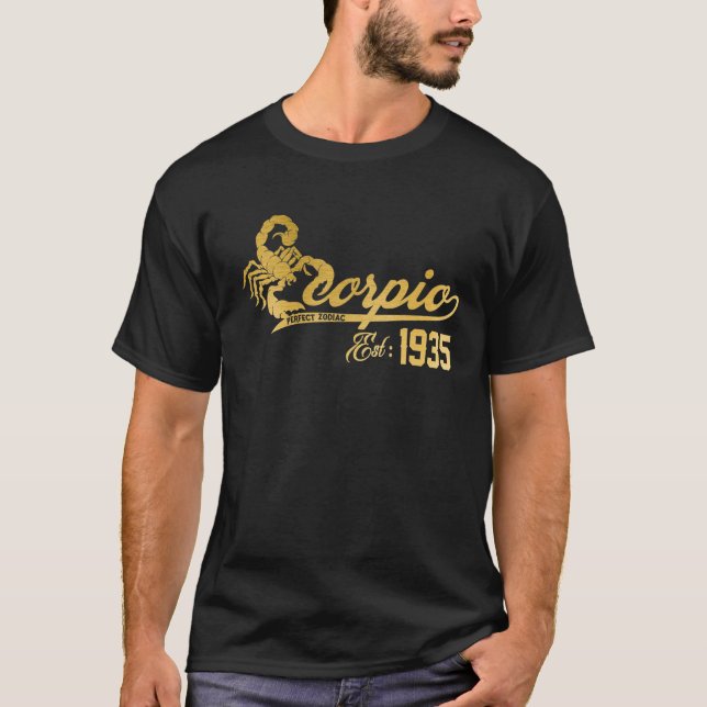 Skorpio Der Skorpion Zodiac Phantastisch 1935 Okto T-Shirt (Vorderseite)