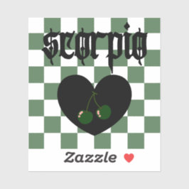 Skorpio Gotische Ästhetik Schokoriegel Kunst Aufkleber