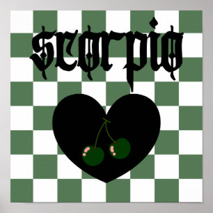 Skorpio Gotische Ästhetik Schokoriegel Kunst Poster