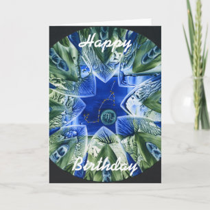 Skorpio, Happy, Geburtstag Karte