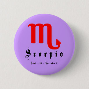 Skorpio, Horoskop, Zodiac, Astrologie Button