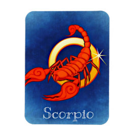 Skorpio in Blau Magnet