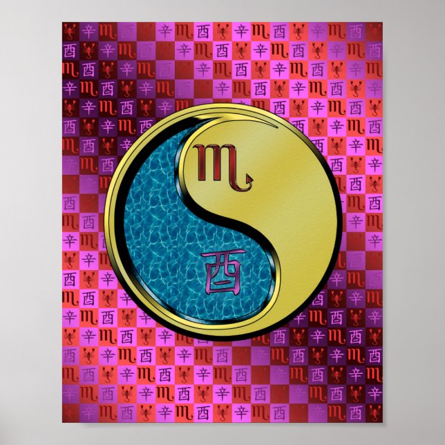 Skorpio & Metal-Runder Poster (Vorne)