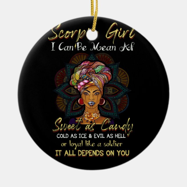 Skorpio Queens sind am 23. November Geboren Keramik Ornament (Vorne)