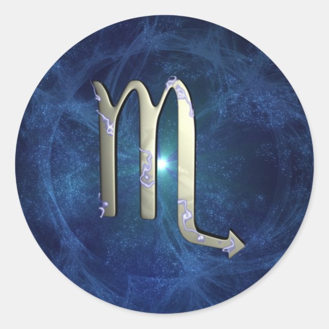 Skorpio Runder Aufkleber (Vorderseite)