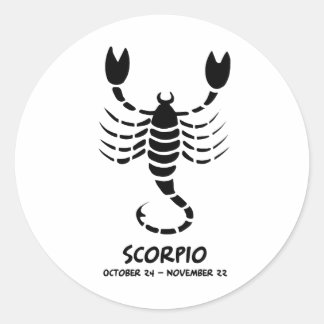 Skorpio Runder Aufkleber