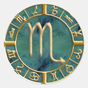 Skorpio Runder Aufkleber