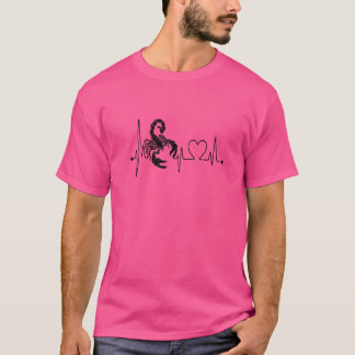 Skorpio-Schild Zodiac Astrologie Horoskop Herzschl T-Shirt