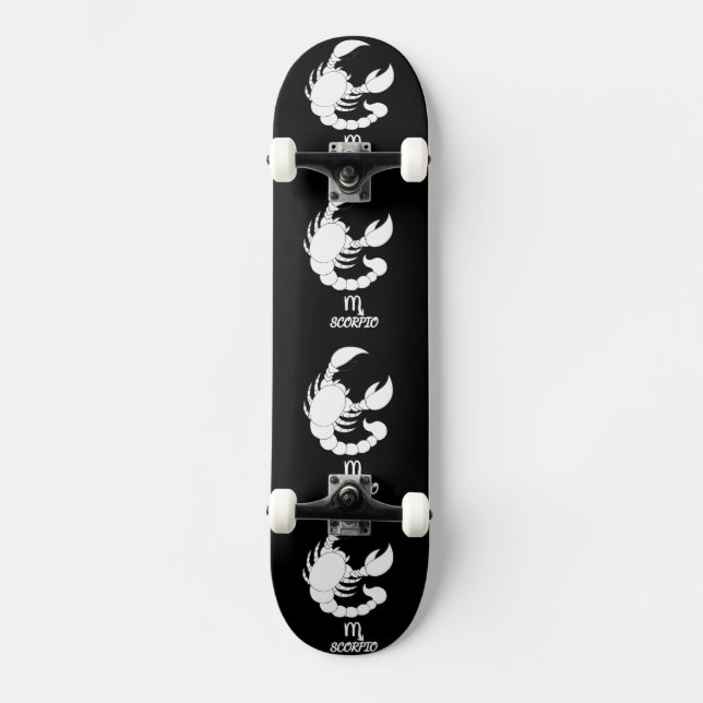Skorpio-Silhouette Skateboard (Vorderseite)