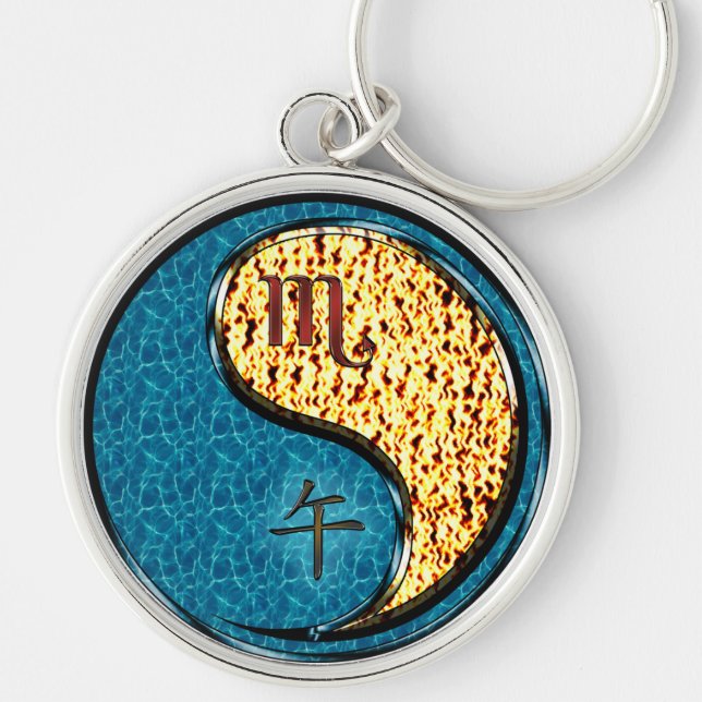 Skorpio und Feuerpferd Schlüsselanhänger (Vorne)