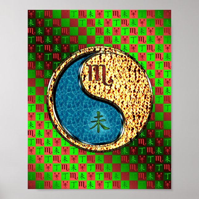 Skorpio und Feuerziege Poster (Vorne)