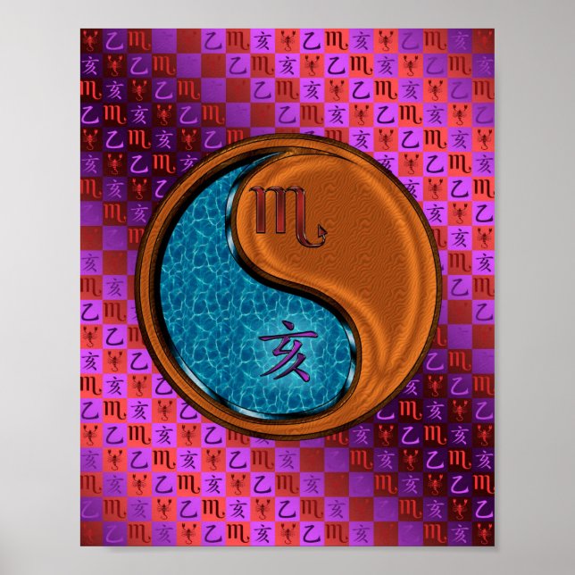 Skorpio und Holzboar Poster (Vorne)