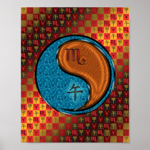 Skorpio und Holzpferd Poster