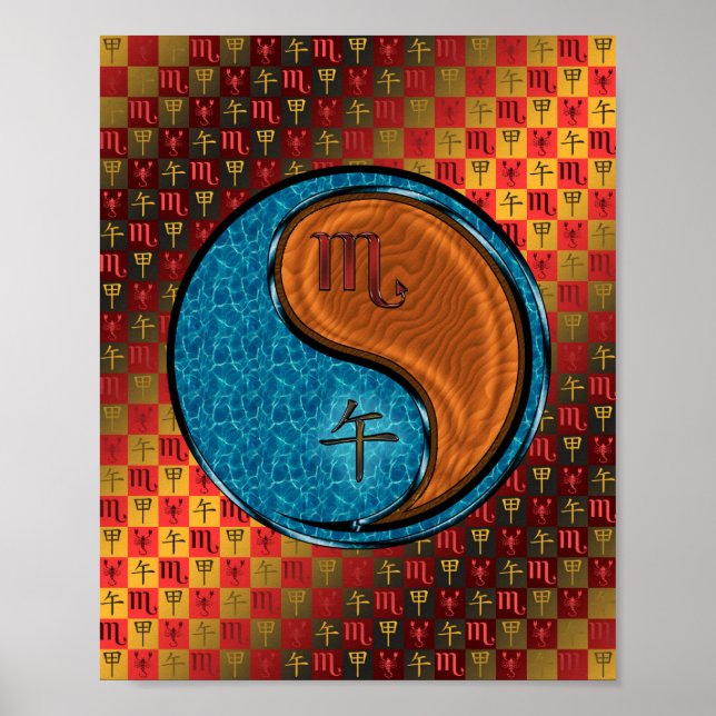 Skorpio und Holzpferd Poster (Vorne)