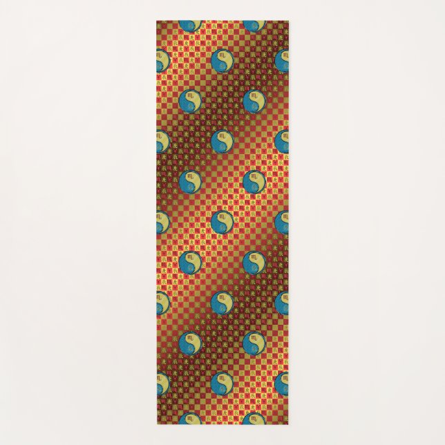 Skorpio und Metalldrache Yogamatte (Vorderseite)