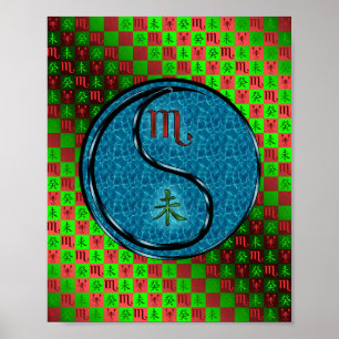 Skorpio und Wasserziege Poster