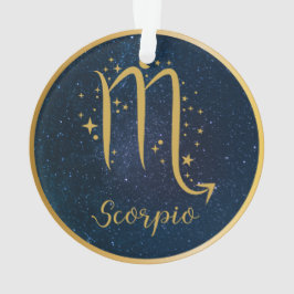 Skorpio-Zodiaksymbol Goldsterne personalisiert Ornament
