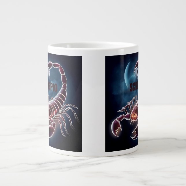 Skorpioastrologie Jumbo-Tasse (Vorderseite)