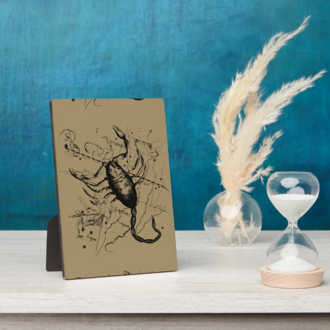 Skorpiokonstellation Hevelius 1690 Gravieren Fotoplatte (Seite)