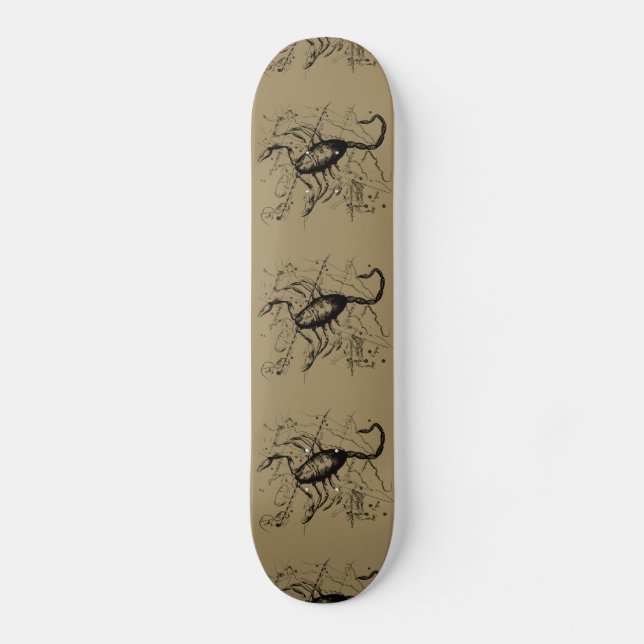 Skorpiokonstellation Hevelius 1690 Gravieren Skateboard (Vorderseite)