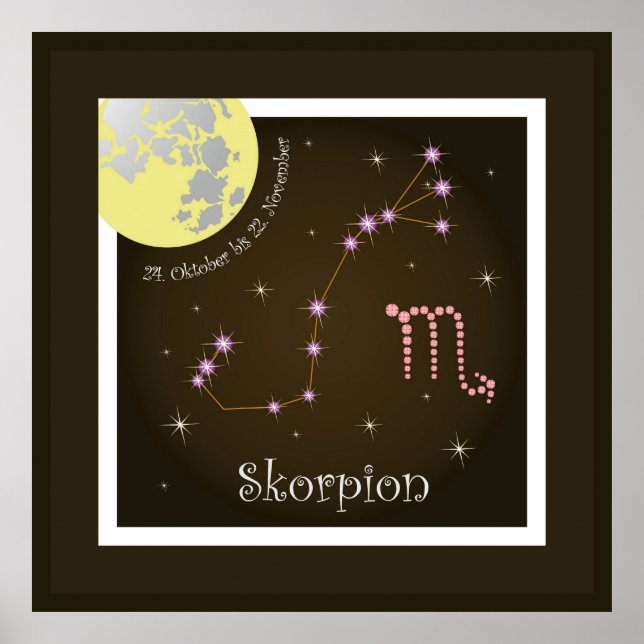 Skorpion 24. Bis 22. Oktober Poster (Vorne)