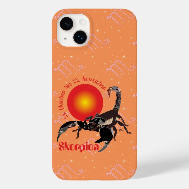 Skorpion 24. Okt. - 22. Nov. Apple iPhone Hülle (Rückseite)