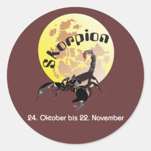 Skorpion 24. Oktober bis 22. November Aufkleber