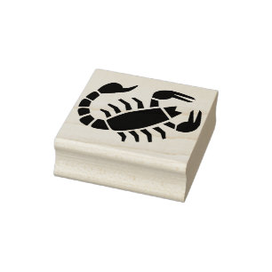 Skorpion Art Briefmarke Gummistempel