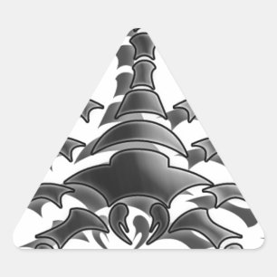 Skorpion Dreieckiger Aufkleber