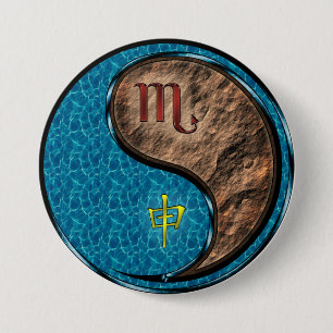 Skorpion & Erdaffe Button