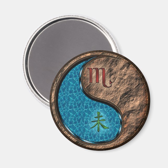 Skorpion & Erdziege Magnet (Vorderseite/Rückseite)