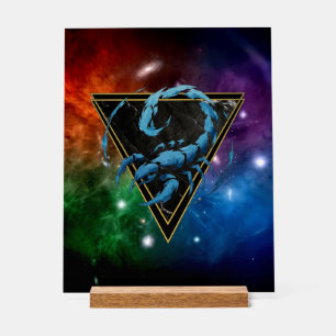 Skorpion Galaxie Tierkreis Acrylschild