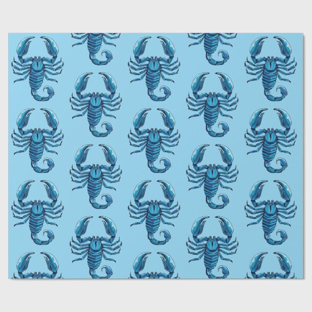 Skorpion Geschenkpapier (Flach)