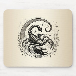 Skorpion-Halbmond Astrologie Sternzeichen Skorpion Mousepad