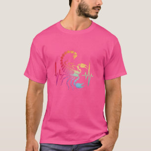 Skorpion Herzschlag - Vintage Farbige Sternzeichen T-Shirt