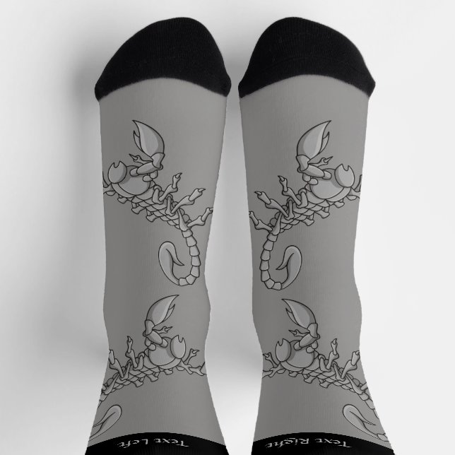 Skorpion Icon Socken (Oben)