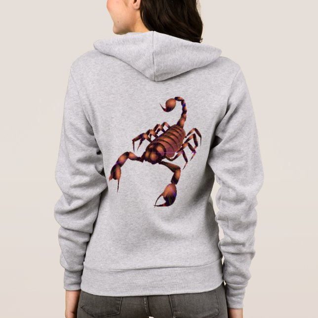 Skorpion-Kapuzendesign Hoodie (Rückseite)