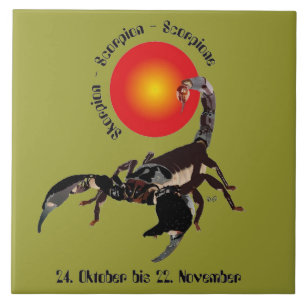 Skorpion Keramik Fotofliese Fliese