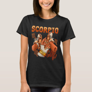 Skorpion Mädchen Geburtstag Melanin Schwarze Frau T-Shirt