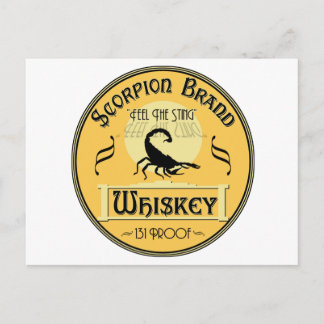 Skorpion-Markenwhisky Postkarte